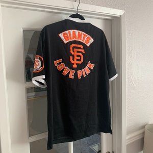 VS PINK MLB SF Giants Criss Cross Jersey Size L